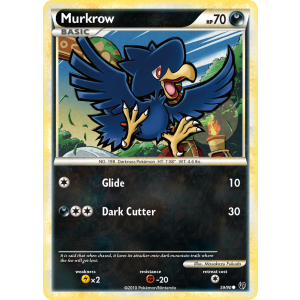 Murkrow 59/90 Pokemon TCG HeartGold & SoulSilver HSUndaunted