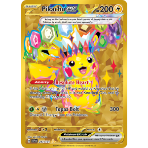 Hyper Rare Pikachu ex 247/191 Pokemon TCG Scarlet & Violet Surging Sparks