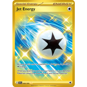 Hyper Rare Jet Energy 252/191 Pokemon TCG Scarlet & Violet Surging Sparks