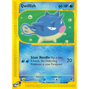 Qwilfish 127/165 Pokemon TCG E-Card Expedition Base Set