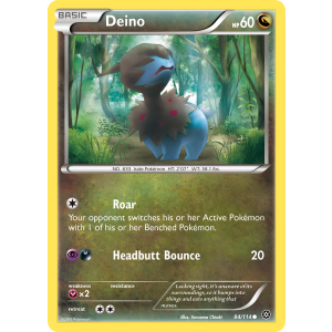 Deino 84/114 Pokemon TCG XY Steam Siege