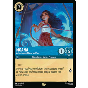 Promo Moana - Adventurer of Land and Sea 26/204 Disney Lorcana TCG Promo Set 2