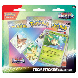 Pokémon TCG Scarlet & Violet Prismatic Evolutions Tech Sticker Collection Leafeon