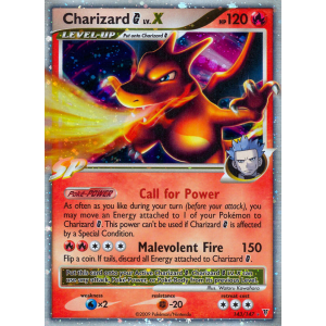 Rare Holo LV.X Charizard G LV.X 143/147 Pokemon TCG Platinum Supreme Victors