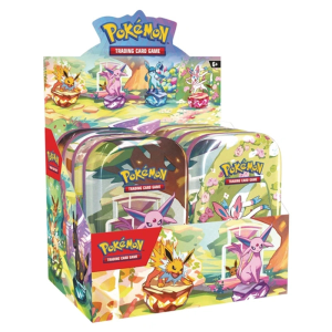 Pokémon TCG Scarlet & Violet Prismatic Evolutions Mini Tin Display 8 Mini Tins