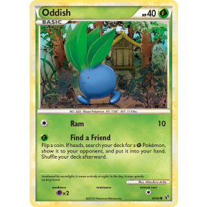 Oddish 60/90 Pokemon TCG HeartGold & SoulSilver HSUndaunted