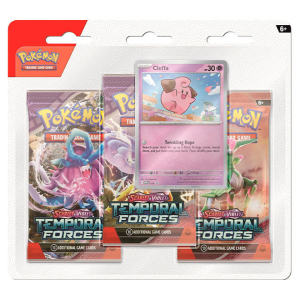 Pokémon TCG Scarlet & Violet Temporal Forces 3-Pack Blister - Cleffa