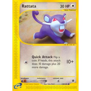 Rattata 128/165 Pokemon TCG E-Card Expedition Base Set