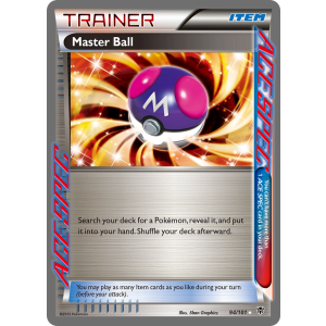 Rare ACE Master Ball 94/101 Pokemon TCG Black & White Plasma Blast