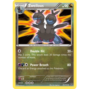 Zweilous 85/114 Pokemon TCG XY Steam Siege