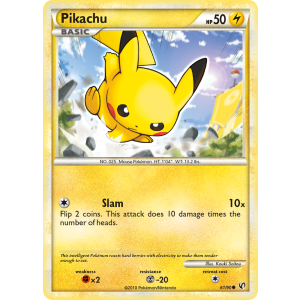 Pikachu 61/90 Pokemon TCG HeartGold & SoulSilver HSUndaunted