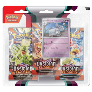 Pokémon TCG Scarlet & Violet Obsidian Flames 3-Pack Blister - Houndstone