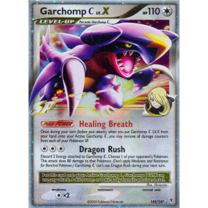 Rare Holo LV.X Garchomp C LV.X 145/147 Pokemon TCG Platinum Supreme Victors