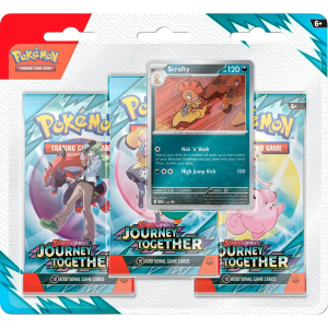 Pokémon TCG: Scarlet & VioletJourney Together 3 Pack Blister Scrafty