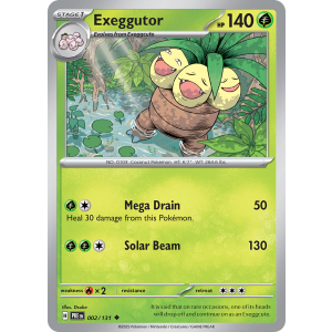 Exeggutor 2/131 Pokemon TCG Scarlet & Violet Prismatic Evolutions