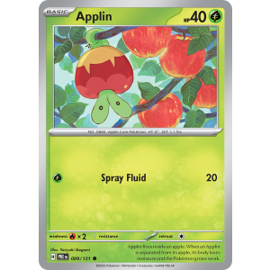 Applin 9/131 Pokemon TCG Scarlet & Violet Prismatic Evolutions