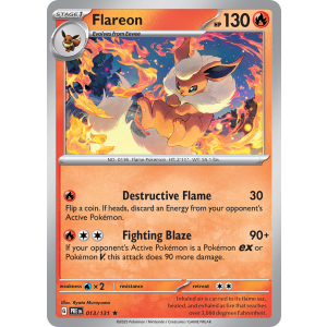 Flareon 13/131 Pokemon TCG Scarlet & Violet Prismatic Evolutions