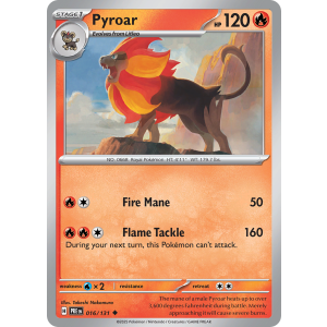 Pyroar 16/131 Pokemon TCG Scarlet & Violet Prismatic Evolutions