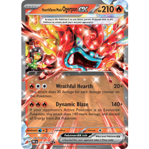 Double Rare Hearthflame Mask Ogerpon ex 17/131 Pokemon TCG Scarlet & Violet Prismatic Evolutions