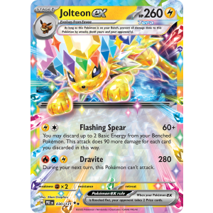 Double Rare Jolteon ex 30/131 Pokemon TCG Scarlet & Violet Prismatic Evolutions