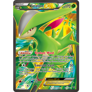 Rare Ultra Virizion-EX 96/101 Pokemon TCG Black & White Plasma Blast