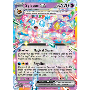 Double Rare Sylveon ex 41/131 Pokemon TCG Scarlet & Violet Prismatic Evolutions