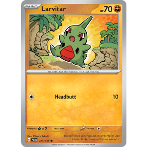 Larvitar 47/131 Pokemon TCG Scarlet & Violet Prismatic Evolutions