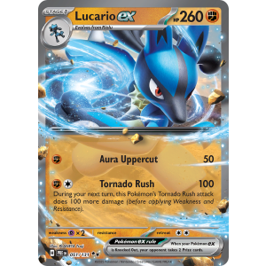 Double Rare Lucario ex 51/131 Pokemon TCG Scarlet & Violet Prismatic Evolutions