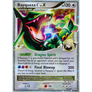 Rare Holo LV.X Rayquaza C LV.X 146/147 Pokemon TCG Platinum Supreme Victors