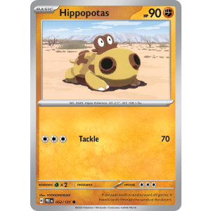 Hippopotas 52/131 Pokemon TCG Scarlet & Violet Prismatic Evolutions