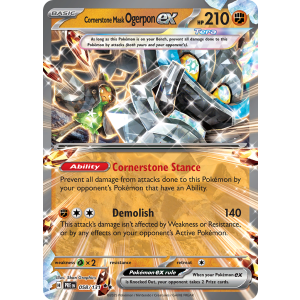 Double Rare Cornerstone Mask Ogerpon ex 58/131 Pokemon TCG Scarlet & Violet Prismatic Evolutions