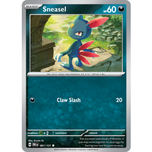 Sneasel 61/131 Pokemon TCG Scarlet & Violet Prismatic Evolutions