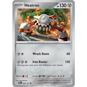 Heatran 68/131 Pokemon TCG Scarlet & Violet Prismatic Evolutions