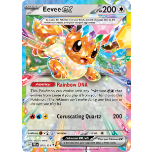 Double Rare Eevee ex 75/131 Pokemon TCG Scarlet & Violet Prismatic Evolutions