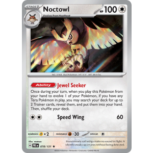 Noctowl 78/131 Pokemon TCG Scarlet & Violet Prismatic Evolutions