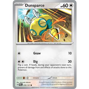 Dunsparce 79/131 Pokemon TCG Scarlet & Violet Prismatic Evolutions