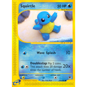 Squirtle 131/165 Pokemon TCG E-Card Expedition Base Set