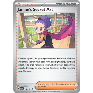 Janine's Secret Art 112/131 Pokemon TCG Scarlet & Violet Prismatic Evolutions