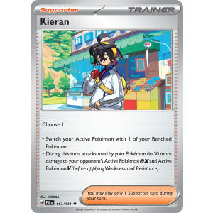 Kieran 113/131 Pokemon TCG Scarlet & Violet Prismatic Evolutions