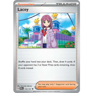 Lacey 114/131 Pokemon TCG Scarlet & Violet Prismatic Evolutions