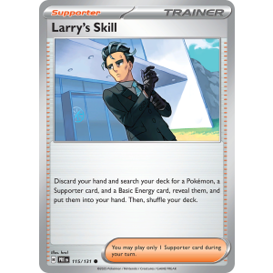 Larry's Skill 115/131 Pokemon TCG Scarlet & Violet Prismatic Evolutions