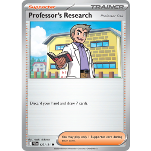 Professor's Research 122/131 Pokemon TCG Scarlet & Violet Prismatic Evolutions