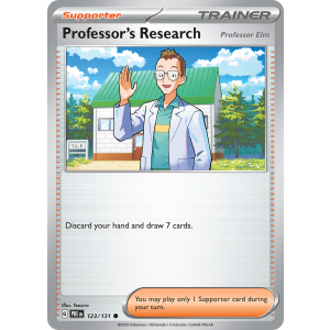 Professor's Research 123/131 Pokemon TCG Scarlet & Violet Prismatic Evolutions