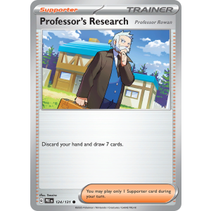 Professor's Research 124/131 Pokemon TCG Scarlet & Violet Prismatic Evolutions