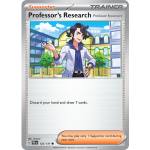 Professor's Research 125/131 Pokemon TCG Scarlet & Violet Prismatic Evolutions