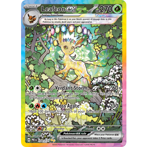 Special Illustration Rare Leafeon ex 144/131 Pokemon TCG Scarlet & Violet Prismatic Evolutions