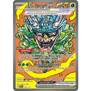 Special Illustration Rare Teal Mask Ogerpon ex 145/131 Pokemon TCG Scarlet & Violet Prismatic Evolutions