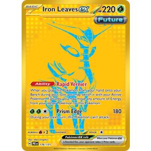 Hyper Rare Iron Leaves ex 176/131 Pokemon TCG Scarlet & Violet Prismatic Evolutions