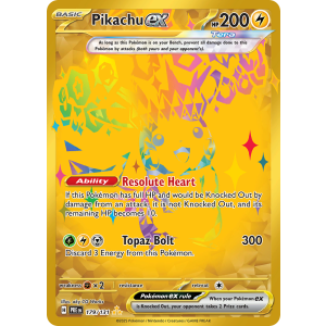 Hyper Rare Pikachu ex 179/131 Pokemon TCG Scarlet & Violet Prismatic Evolutions