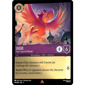 Iago - Giant Spectral Parrot 49/204 Disney Lorcana TCG Archazia's Island